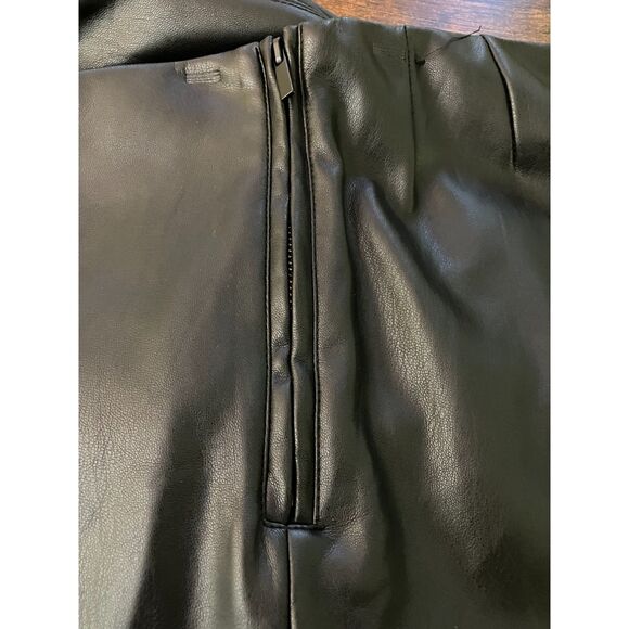 Zara high rise bootcut faux leather pants - Picture 13 of 14